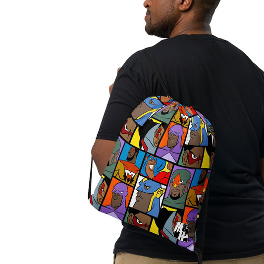 My Heroes (Group shot) Drawstring bag