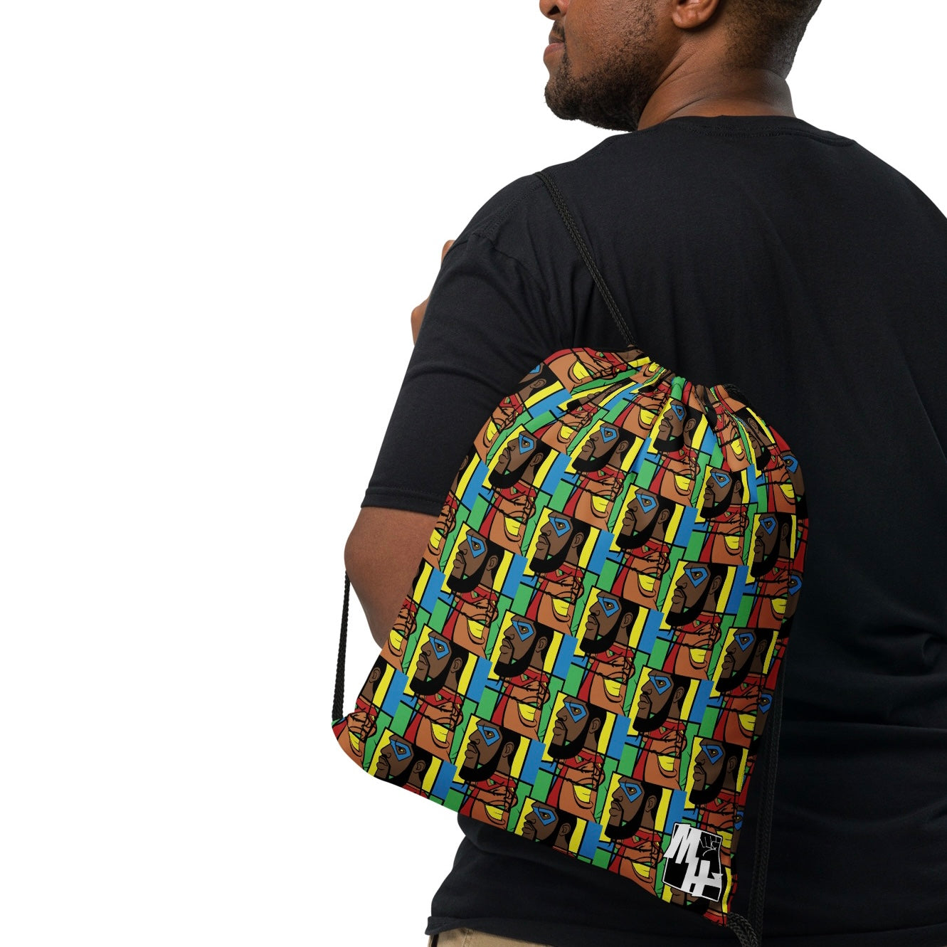 MY HEROES (MOSAIC) Drawstring bag