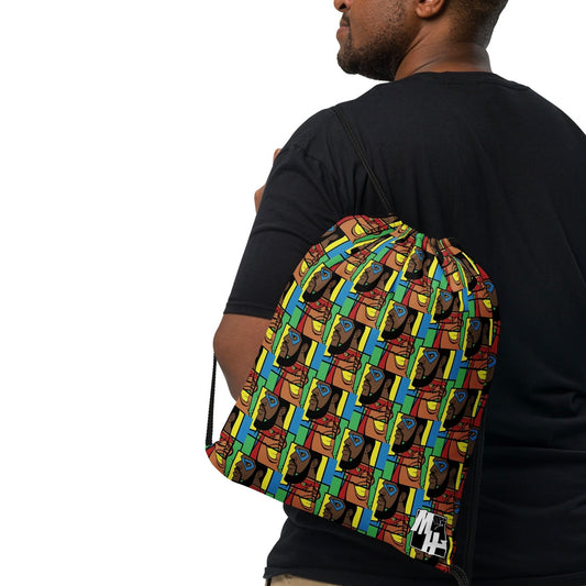 MY HEROES (MOSAIC) Drawstring bag