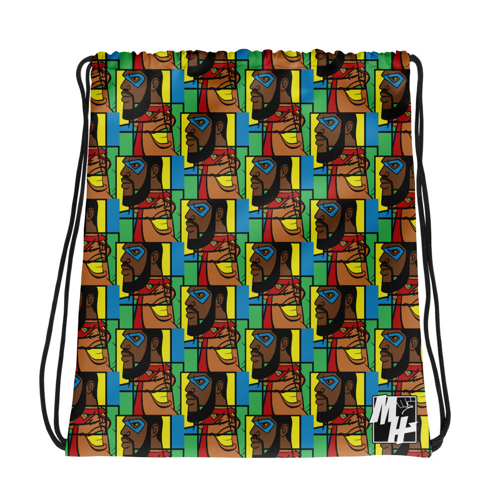 MY HEROES (MOSAIC) Drawstring bag