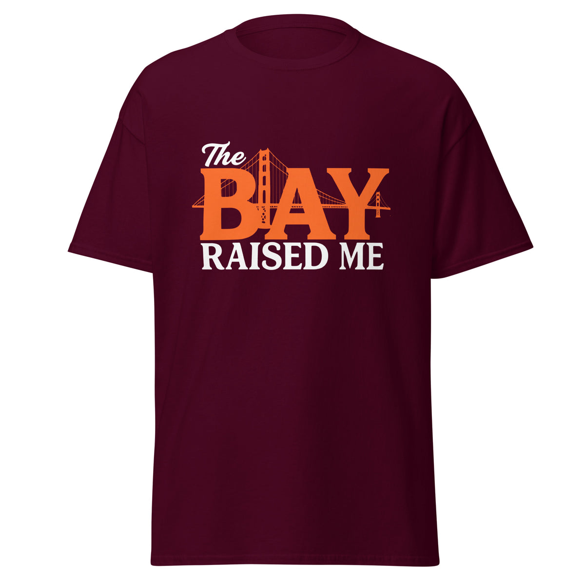 The Bay Raised Me classic black graphic t-shirt showing NorCal hometown pride streetwear