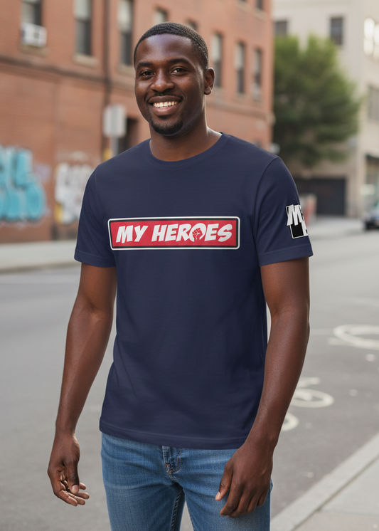 MY HEROES LOGO (RED) T-Shirt