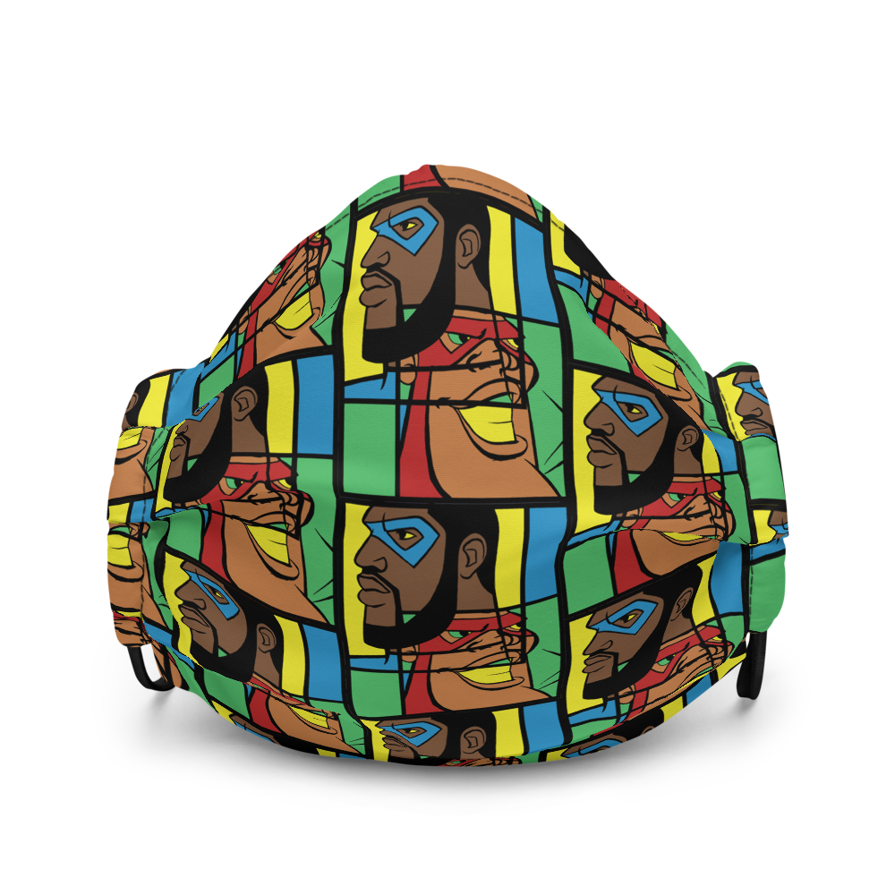 MY HEROES (MOSAIC) Premium face mask