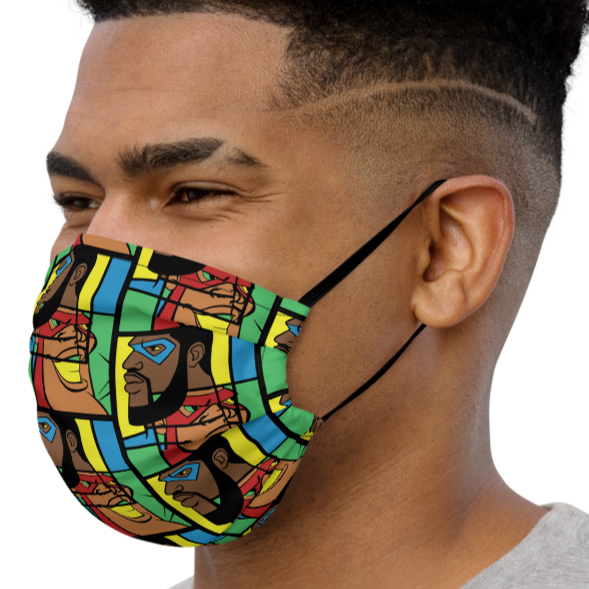 MY HEROES (MOSAIC) Premium face mask