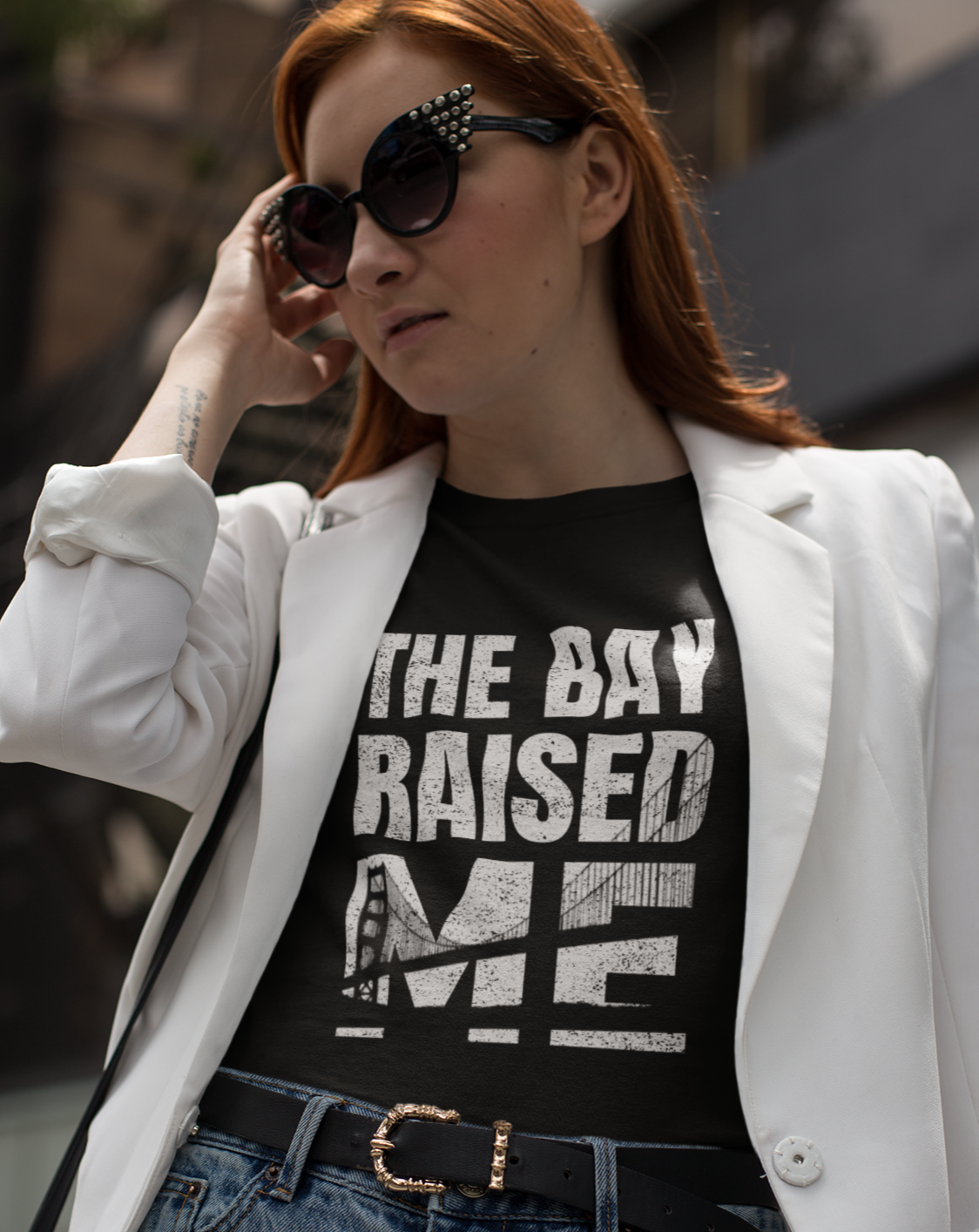 THE BAY RAISED ME Noir Unisex T-Shirt