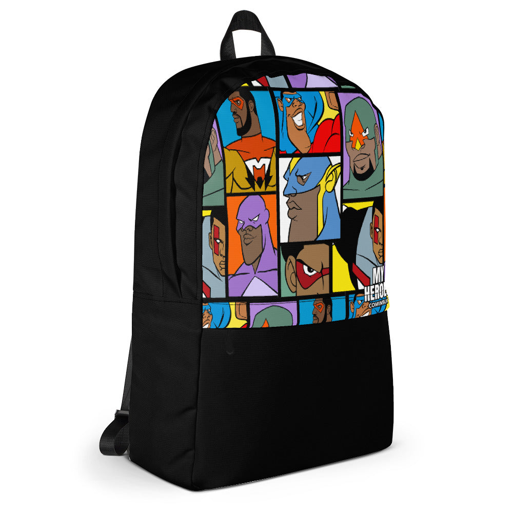 MY HEROES (ON BLK) BACKPACK