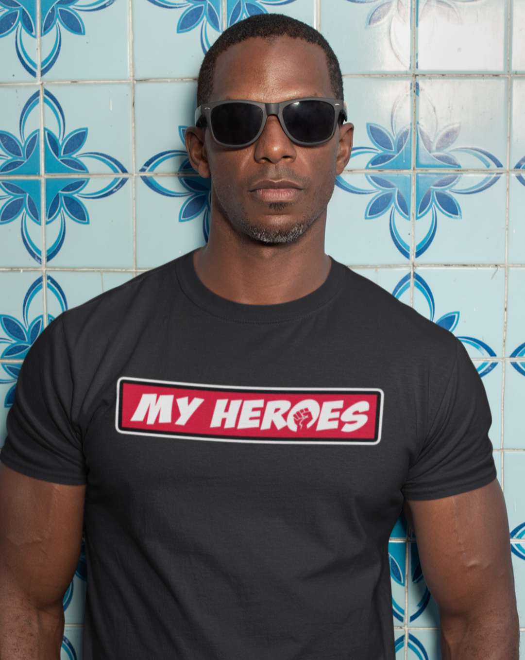 MY HEROES LOGO (RED) T-Shirt