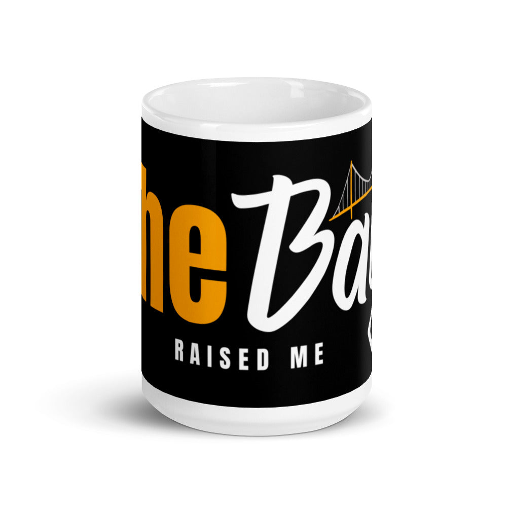 The Bay RAISED ME glossy mug