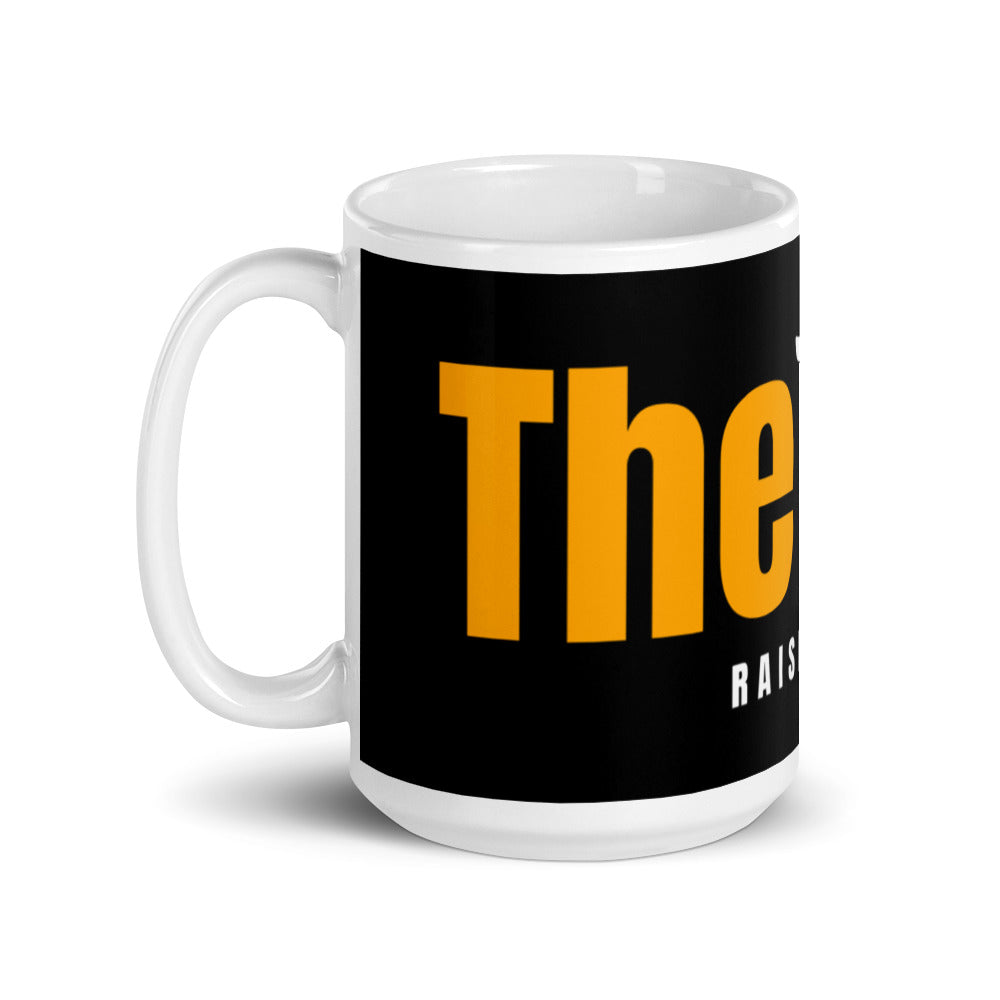 The Bay RAISED ME glossy mug