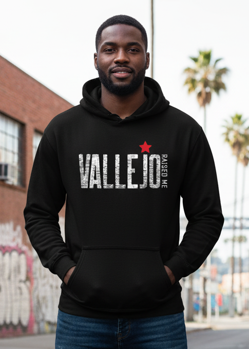 Vallejo Raised Me Wordmark - Relax Hoodie