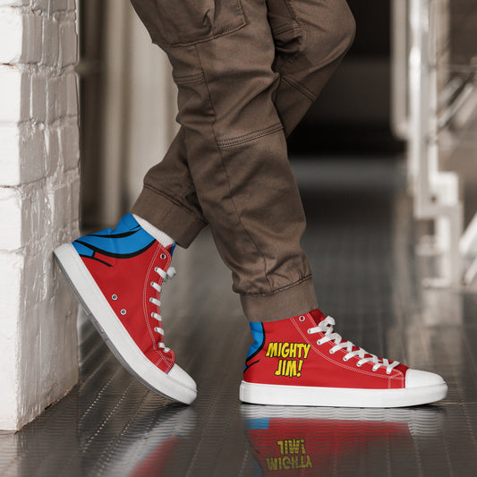 MIGHTY JIM Men’s high top canvas shoes