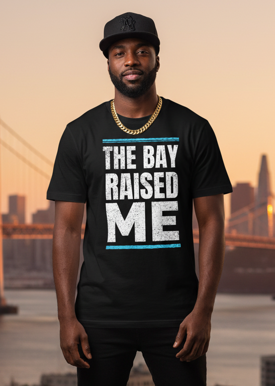 THE BAY RAISED ME (BLUE & WHITE) - CLASSIC TEE