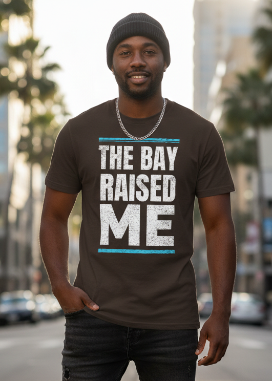 THE BAY RAISED ME (BLUE & WHITE) - CLASSIC TEE