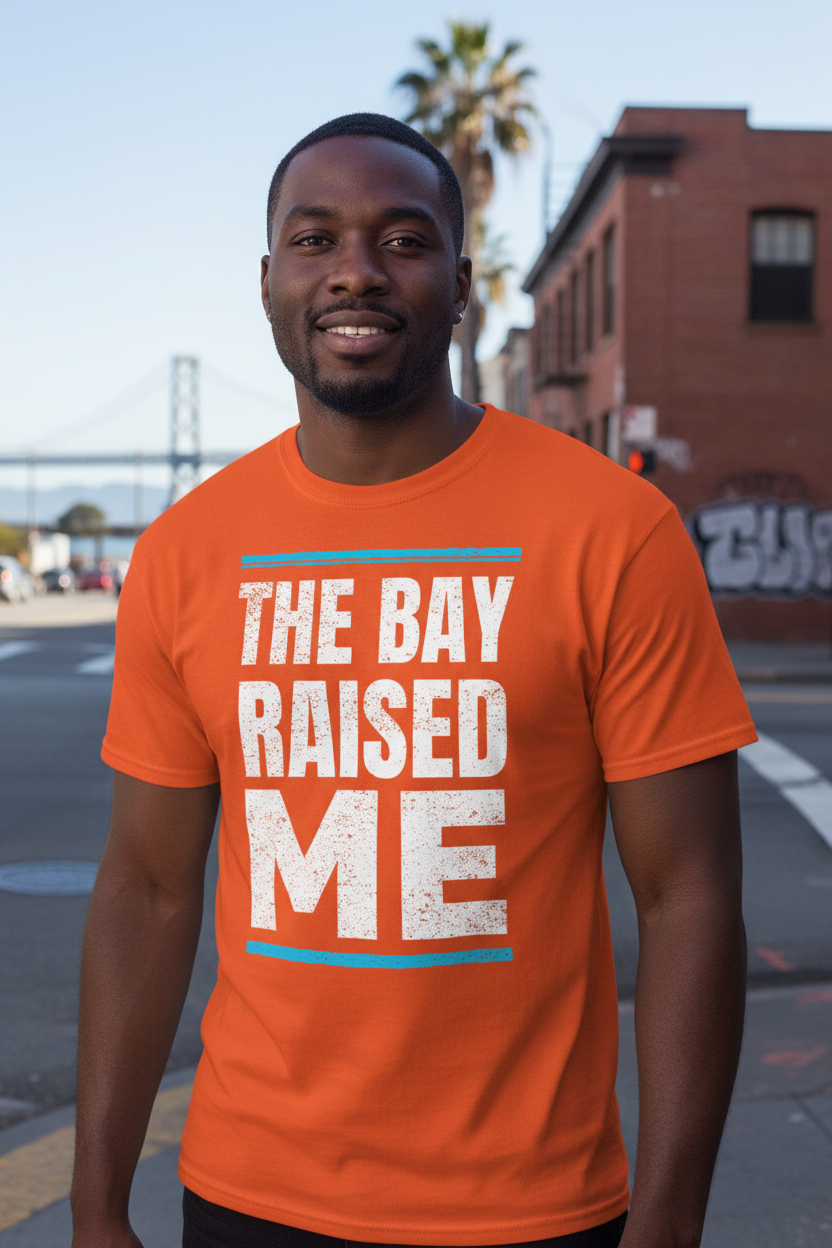 THE BAY RAISED ME (BLUE & WHITE) - CLASSIC TEE