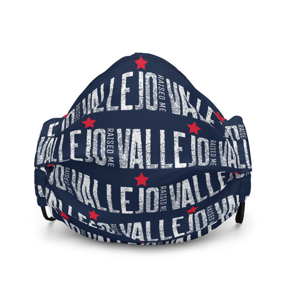 Vallejo Raised Me (Blue) Premium face mask
