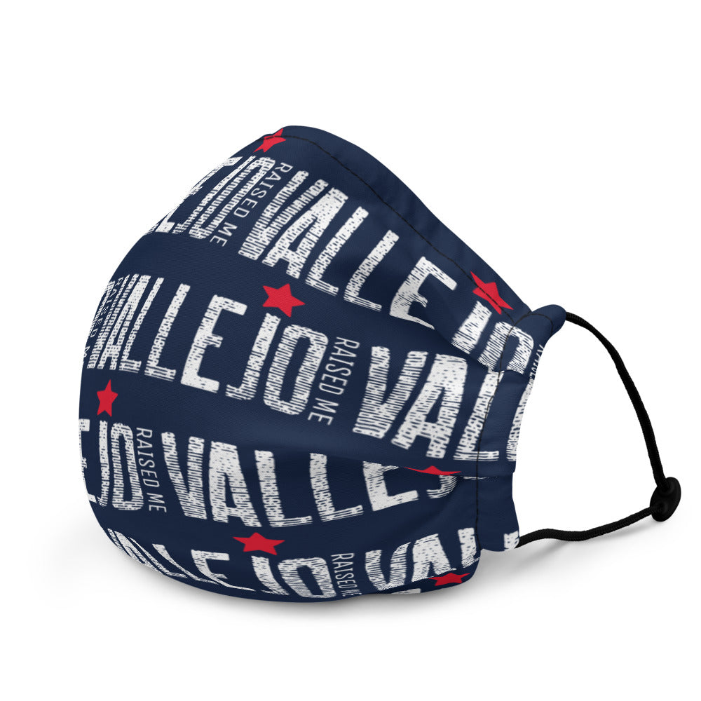 Vallejo Raised Me (Blue) Premium face mask