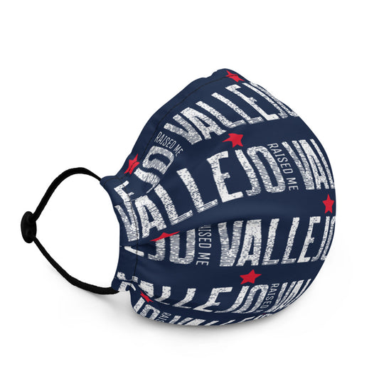 Vallejo Raised Me (Blue) Premium face mask
