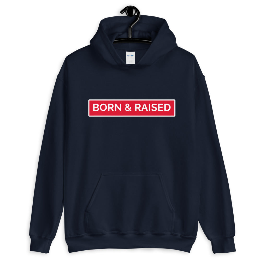 Born & Raised/ Vallejo (front & back images) Unisex Hoodie